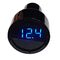 T626 - Voltmetro presa accendisigari 12-24V - Display blu - Laboratorio