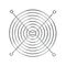 U977 - Griglia di protezione per ventola 100X100mm - Ventole