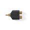 ND2313 - Adattatore subwoofer Maschio RCA - 2x Femmina RCA 10 pezzi Nero -  Adattatori Audio e Video