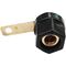 SP472 - Connettore a banana nero da panello - Connettori Adattatori