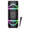 KK-8207 - Cassa acustica ricaricabile 2x8" 40W luci LED Bluetooth/FM/USB con microfono - Casse Acustiche