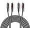 ND1468 - Cavo audio stereo 2x maschio RCA placcato nickel 5m Nedis - Cavi Audio Video