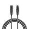 ND204 - Cavo Audio XLR Bilanciato | Maschio a 3 Pin XLR - Femmina a 3 Pin XLR | 0,5 m | Grigio - Cavi Audio Video