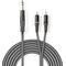 ND6575 - Cavo audio stereo jack audio 6.35mm/2 RCA 1.5m grigio - Cavi Audio Video