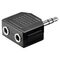09990 - Adattatore Audio 3.5mm Stereo 1M/2F - Connettori e Adattatori