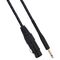 SP034 - Cavo XLR Cannon femmina a Jack 6.35 maschio 3 metri Mono - Nero/Blu - Cavi Audio Video