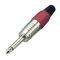 B9086 - Connettore Jack 6.3mm mono - rosso - Connettori e Adattatori