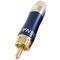 B9056 - Connettore RCA maschio contatti placcati oro - Connettori e Adattatori