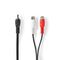 ND2565 - Cavo subwoofer RCA maschio - 2x RCA femmina 20cm Nero - Cavi Audio Video