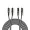 ND2545 - Cavo Audio Stereo 2x Maschio RCA - 2x Maschio RCA 3.0 m Grigio - Cavi Audio Video