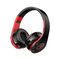 F4060 - Cuffie ad archetto Bluetooth con ingresso scheda SD rosse e nere KSC-728 - Cuffie