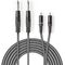 ND6905 - Cavo audio stereo 2x 6,35 mm maschio - 2x maschio RCA Placcato nickel 3m - Cavi Audio Video
