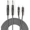 ND9554 - Cavo audio stereo 2x 6,35 mm maschio - 2x maschio RCA 5m - Cavi Audio Video