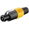 E9055 - Connettore speakon 4 poli giallo - Connettori e Adattatori