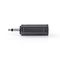 ND1365 - Adattatore audio mono Maschio da 3,5 mm - Femmina da 6,35 mm 10 pezzi Nero - Connettori e Adattatori