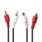 ND2570 - Cavo Audio Stereo 2x RCA maschio - 2x RCA femmina 2.0 m Nero - Cavi Audio Video