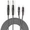 ND9166 - Cavo audio stereo 2x 6,35mm maschio-2x maschio RCA 1.5m - Cavi Audio Video