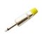 Q807 - Connettore Jack 6.3mm mono in metallo - giallo - Connettori e Adattatori