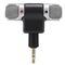 MIC129 - Microfono stereo snodabile 90° jack 3.5mm 3 poli per PC - Microfoni