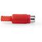 ND2030 - Connettore RCA femmina rosso confezione da 25 pezzi - Connettori e Adattatori