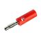 09107 - Connettore banana 4mm maschio - rosso - Connettori e Adattatori