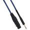 SP038 - Cavo XLR Cannon femmina a Jack 6.35 maschio 3 metri Mono - Bianco/Blu - Cavi Audio Video