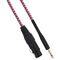 SP037 - Cavo XLR Cannon femmina a Jack 6.35 maschio 3 metri Mono - Bianco/Fucsia - Cavi Audio Video