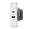08784 - Doppia presa caricabatteria USB A e USB C 5V 2,4A bianco linea ZEN - Linea ZEN