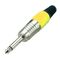 40128 - Connettore Jack 6.3mm mono - giallo - Connettori e Adattatori