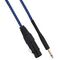 SP054 - Cavo XLR Cannon femmina a Jack 6.35 maschio 1.5 metri Mono - Bianco/Blu - Cavi Audio Video