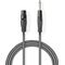 SX100 - XLR Monocavo XLR 3p (F) - 6.35 mm Maschio 10.0 m Grigio Scuro - Cavi Audio Video